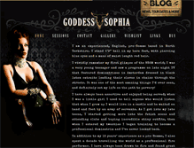 Tablet Screenshot of goddess-sophia.co.uk